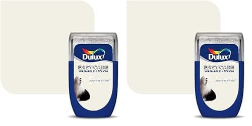 Image of Dulux Easycare Washable & Tough Tester Paint, Jasmine White, 30 ml (Pack of 2)