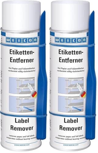 Image of WEICON Label Remover 500ml + Free special spatula for effective work (Pack of 2)