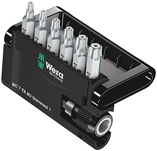 Image of Wera 05056158001 Bit-Check Set 8067-6/Z Extra-tough for Drill/Drivers, Metal Jointing, Torx TX10-40 7pc