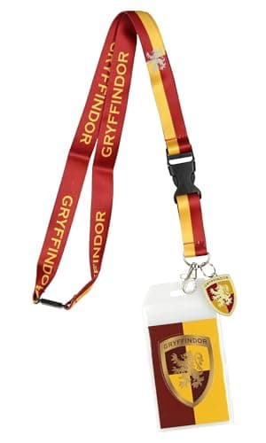 Image of Harry Potter LA42HTHPT Gryffindor Lanyard with House Crest Pendant (One Size)