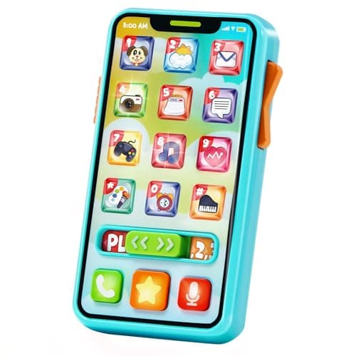 Image of JOYIN Baby Toy Phone for 6-12 Months, 50+ Music & Learning Phrases, 4 Game Modes, Educational Toy for Toddlers, Birthday Gift for Boys Girls 1 2 3 4 5 6+ Years Old