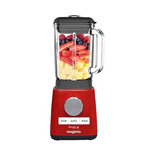 Image of Magimix Blender Power 4 | Quiet Mark Approval | Metal/Glass | 1300W | 1.8L | Red | 11629