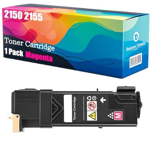 Image of High Yield 2150 2155 3JVHD 9M2WC NT6X2 593-11039 Toner Cartridge Compatible for Dell 2150cdn 2150cn 2155cdn 2155cn Printer, Unleash High-Definition Printing, Achieving 1200 Pages (Magenta)