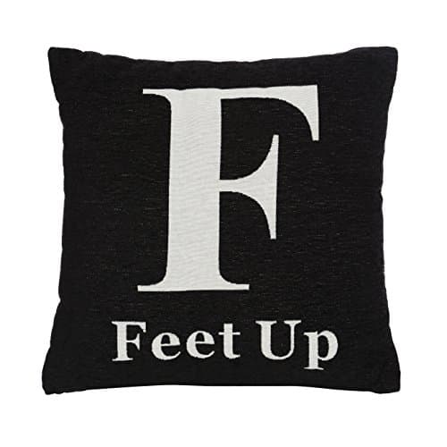 Image of Premier Housewares Feet Up Cushion - Black