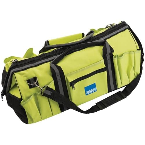 Image of Draper 31085 Expert Hi-Vis Tool Bag, Green, 600mm