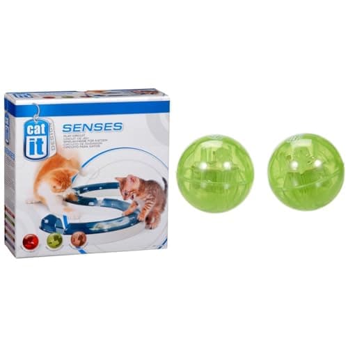 Image of Catit Senses Play Circuit & Senses Spare Illuminated Balls for Speed Circuit, Pack of 2