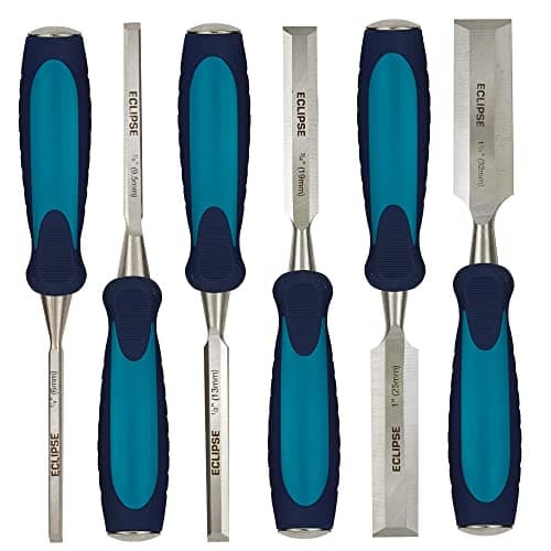 Image of Eclipse Professional Tools BEWC6BCE 6 Piece Wood Chisel Set (¼", ⅜", ½", ¾", 1", 1 ¼")
