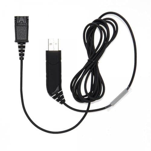 Image of Project Telecom BL-05NB QD to USB-A & USB-C Headset Cable – No Button, Plug & Play, 2m Length – Compatible with Plantronics (Poly), JPL QD Headsets