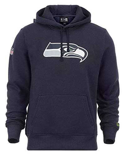 Image of New Era Seattle Seahawks Hoody Team Logo Navy - XXL