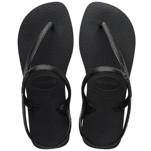 Image of Havaianas - Flash Urban, Comfortable, Elegant, and Versatile Sandals, Closed Ankle, Metallic Crossed Straps, Women,5 UK