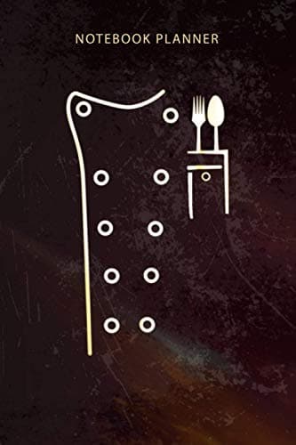 Image of Notebook Planner Chefs Printed Jacket: Organizer, Appointment , Budget, 114 Pages, To-Do List, Diary, Happy, 6x9 inch