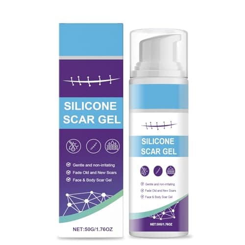 Image of Silicone Scar Gel - Advanced Scar Treatment Gel for Old & New Scars - Scar Removal Cream for C-Section, Stretch Marks, Acne, Surgery & Keloid Bump - Smooth, Fade & Repair Skin