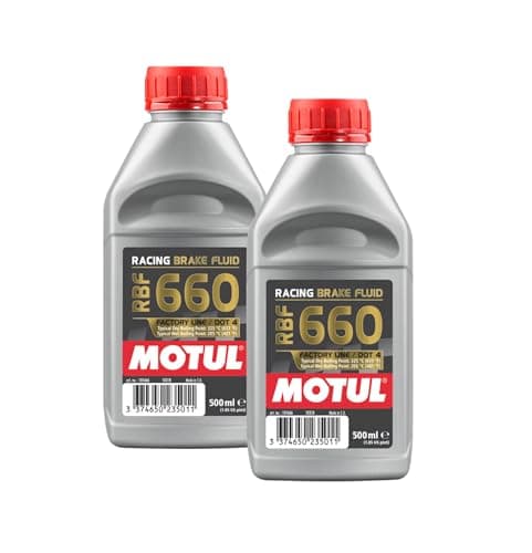 Image of WOL Motul 101666 Factory Line RBF 660 Dot 4 Racing Brake Fluid 500ml - Fully Synthetic Gear Fluid Extremely High Dry Boiling Point (2 Units)