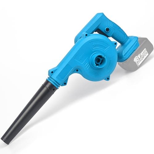 Image of Cordless Air Leaf Blower for Makita 18V Battery, Electric Jobsite Air Blower Powerful for blowing leaves in gardens, cleaning cars and dusting corners (Tool Only,no Battery)