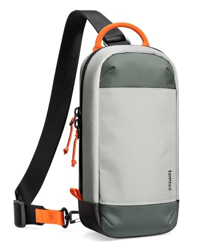 Image of tomtoc Sling Crossbody Bag for Nintendo Switch 2 Console 2025, Protective Portable Travel Chest Carrying Gaming Pouch Case with 8 Game Cartridges Slots, Fit Charger and Accessories, Grey