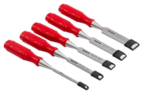 Image of Bahco 9883 Chisel-Set, Red, Set of 4 Piece