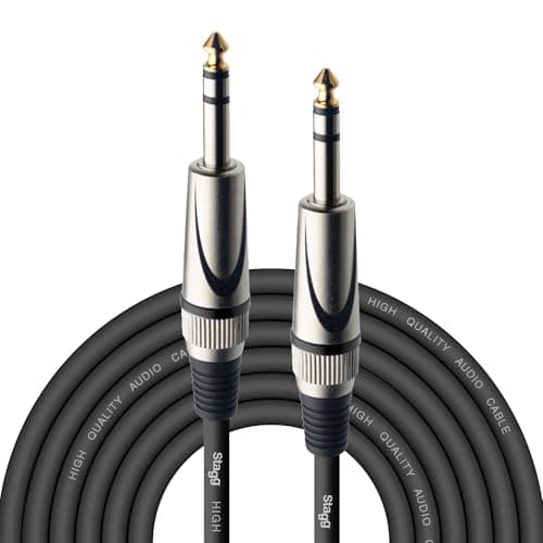 Image of Stagg SAC6PS DL 6m/20 ft Deluxe Stereo Jack to Jack Cable