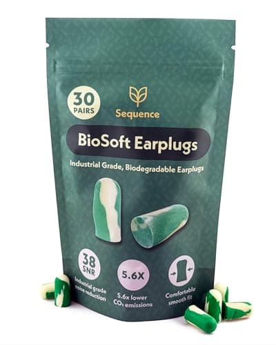 Image of BioSoft Ear Plugs for Sleeping | 38db Noise Cancelling | Soft Foam Earplugs for Sleep, Snoring, Travel, Side Sleepers | Reusable and Disposable Ear Plugs for Adults and Kids (30 Pairs)