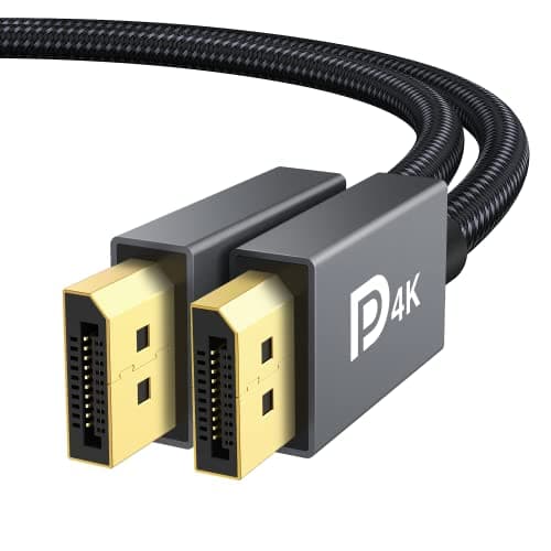 Image of IVANKY VESA Certified DisplayPort Cable, DP to DP Cable Support 3D, 4K@60Hz, 2K@144Hz, 2K@165Hz, FreeSync&G-Sync, Display Port Lead Compatible for Gaming Monitor, Graphic Card, HDTV, PC 2M/Grey