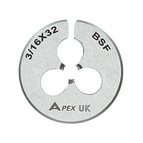 Image of 3/16" x 32 BSF 25mm Circular Die 1" Carbon Steel Thread Cutter British Standard Fine