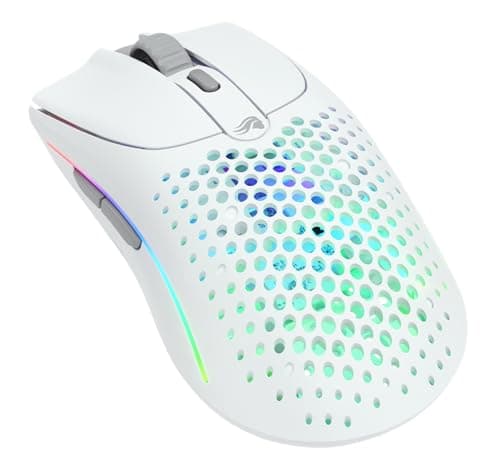 Image of GLORIOUS Gaming Model O 2 Wireless Gaming Mouse - Hybrid 2.4GHz & Bluetooth Wireless, 68g Superlight, Long Battery Life, 26k BAMF 2.0 Sensor, RGB, Ambidextrous, 6 Buttons, PTFE Feet - White