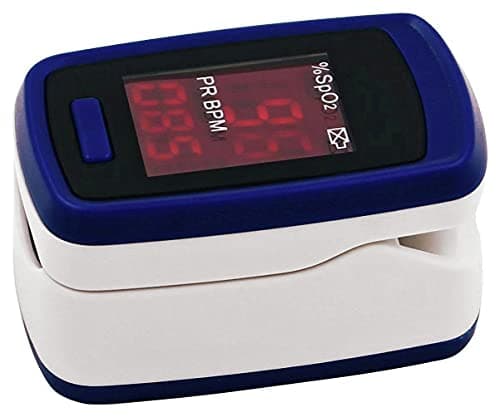 Image of Lifemax Fingertip Pulse Oximeter - Blood Oxygen Saturation Monitor, Heart Rate Sensor, Portable SpO2 Fingertip Reader, OLED Display, Accurate & Fast Readings for Health Monitoring at Home or On-the-Go