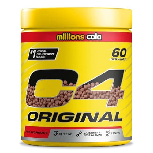 Image of C4 Original Pre Workout Powder, Cola, 60 Servings | Zero Sugar Pre Workout Energy Drink Powder with 150mg Caffeine, 1500mg Creatine Monohydrate, 1600mg Beta Alanine