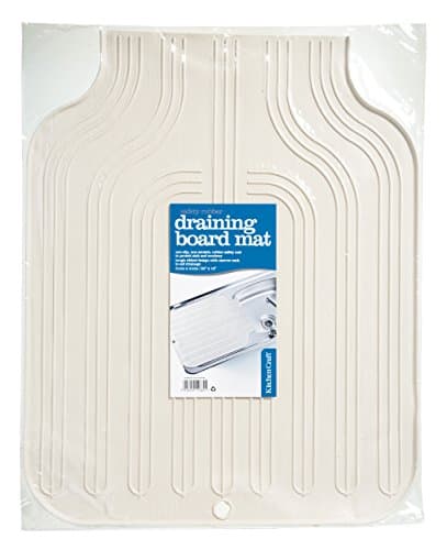 Image of KitchenCraft Rubber Draining Board Mat, 51 x 41 cm (2" x 16") - Beige