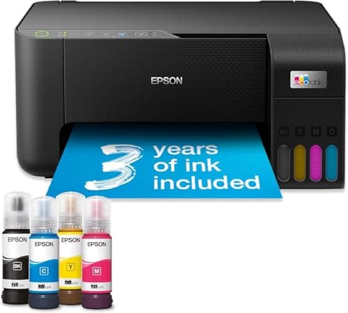 Image of Epson EcoTank ET-2860 Ink Tank Printer | Busy Home Use | Wireless | A4 | Print, Copy, Scan | Includes up to 3 Years of Ink