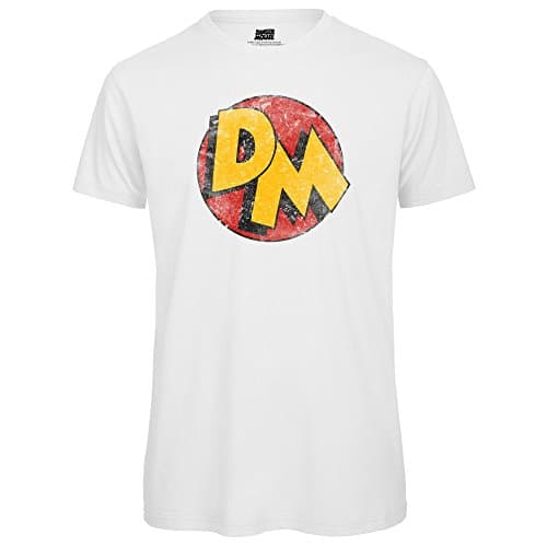 Image of Danger Mouse® Distressed DM Icon Mens T-Shirt (White, Small)