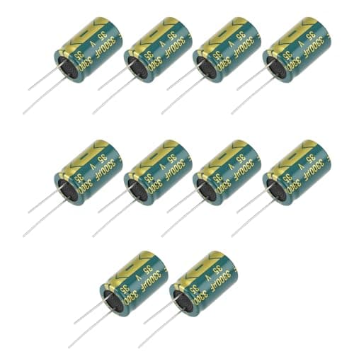 Image of VGOL 10pcs 3300uF 35V 105°C Low ESR Radial Electrolytic Capacitors 16x25mm for Electronic Circuit Repair