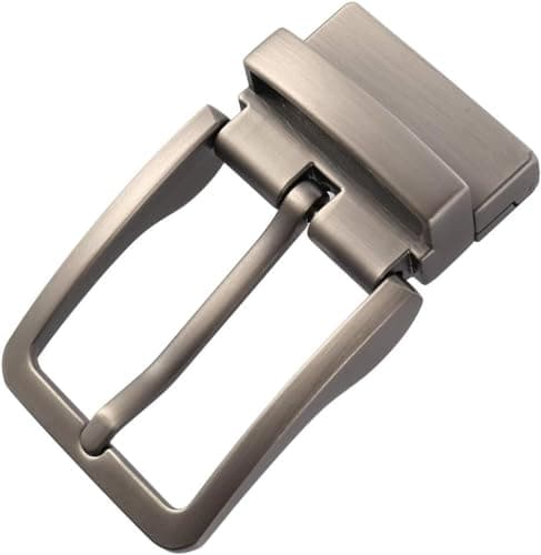 Image of N / C Men Metal Reversible Belt Buckle Replacement Antique Rectangular Pin Buckle (Dumb Gun)