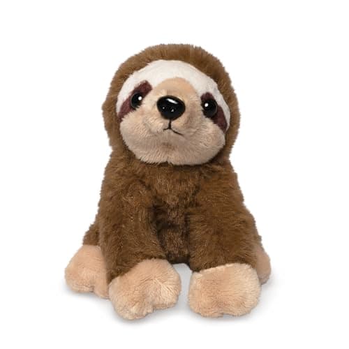 Image of Living Nature Little Sloth Plush Toy | Soft Toy Gift For Kids | Naturli Eco-Friendly Plush, Brown, 12 x 14 x 9 cm