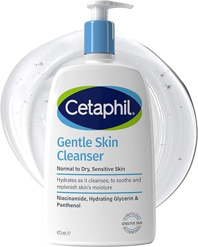 Image of Cetaphil Gentle Skin Cleanser, 473ml, Face & Body Wash, For Normal To Dry Sensitive Skin, With Niacinamide & Glycerin, Soap Free, Packaging May Vary