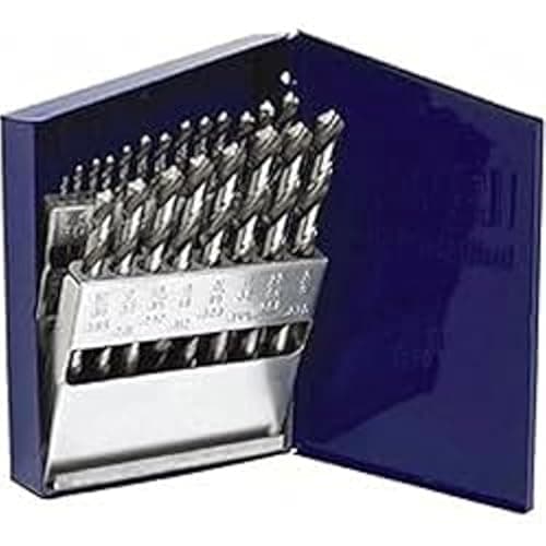 Image of Irwin Tools IRWIN Drill Bit Set, Cobalt Alloy Steel, Jobber, Fractional, 21-Piece (63221)