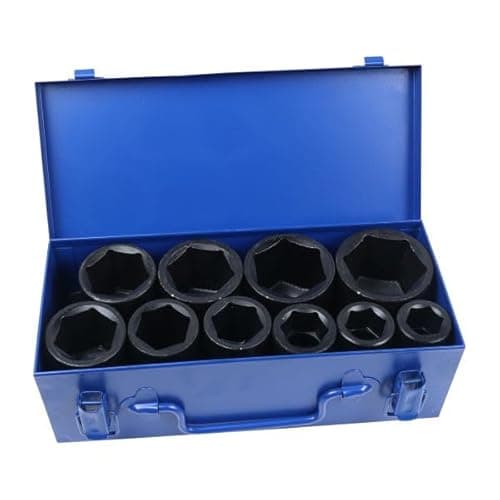 Image of US PRO Tools 10pc 3/4" Dr 6pt Deep Impact Socket Set 22-50mm 7596