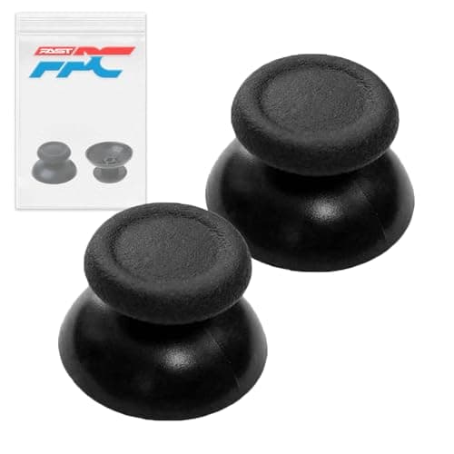 Image of 2x Black Analog Thumb Stick Replacements, Compatible with Sony Playstation 4 (PS4) controllers
