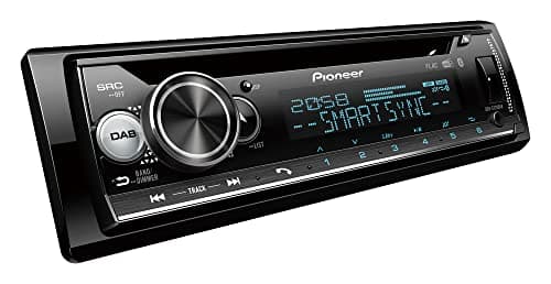 Image of Pioneer DEH-S720DAB-AN with DAB Antenna, 1-DIN Car Radio, CD Tuner with FM and DAB+, Bluetooth, MP3, USB and AUX Input, RGB Lighting, Hands-Free Kit, Smart Sync App, 13-Band Equalizer