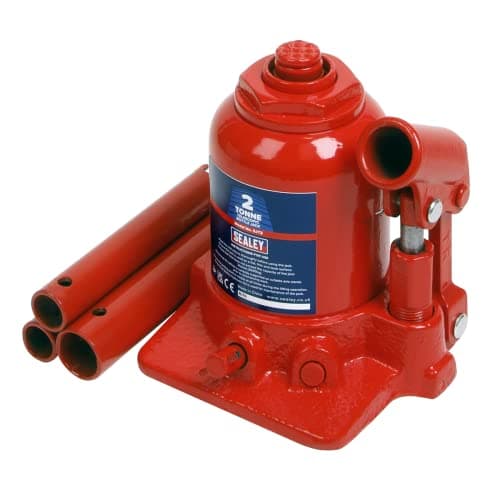 Image of Sealey 2 Tonne Telescopic Bottle Jack - SJT2, black