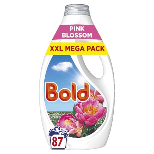 Image of Bold Washing Liquid Laundry Detergent 87 Washes, 2.697l, First Day of Spring, Outdoor Freshness that Lasts and Lasts with Build in Stain Remover and Lenor Freshness