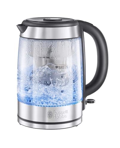 Image of Russell Hobbs BRITA Filter Purity Glass 1.5L Electric Cordless Kettle for Cleaner, Clearer Water (Free BRITA MAXTRA PRO Limescale Expert Filter Included, Fast Boil 3KW, Perfect Pour spout) 20760-10