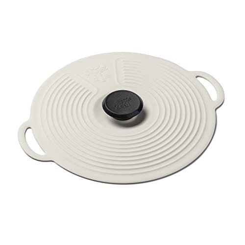 Image of Zeal Silicone Keep Fresh Storage Airtight Seal Lid Reusable Eco-Friendly Classic Design Cream (15cm, 6")