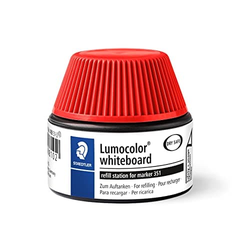 Image of Staedtler Lumocolor 488 51-2 Whiteboard Marker Refill Station - Red