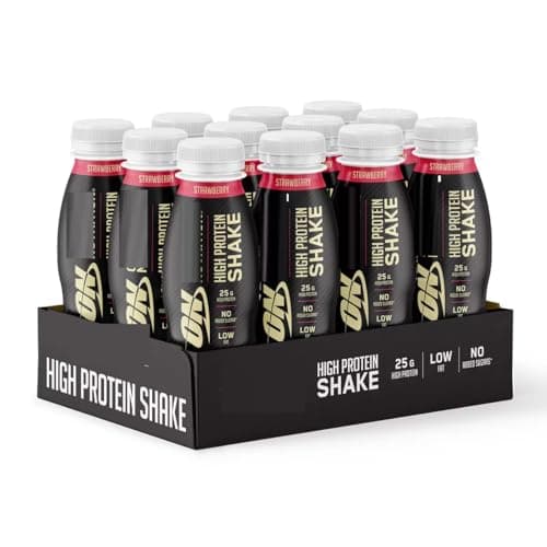 Image of Optimumm Nutritioon High Protein Shake, Strawberry 12 x 330ml | NAEM