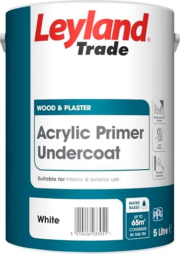 Image of Leyland Trade Acrylic Primer Undercoat - White 5L