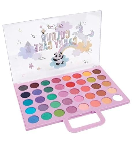 Image of Chit Chat Eyeshadows Palette Girls Rainbow Gift Set Make Up Case