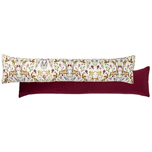 Image of Evans Lichfield Mirrored Stag Draught Excluder Cover, Shiraz