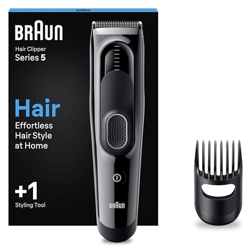 Image of Braun Hair Clipper Series 5 HC5310, Men's Hair Clipper with 9 Length Settings