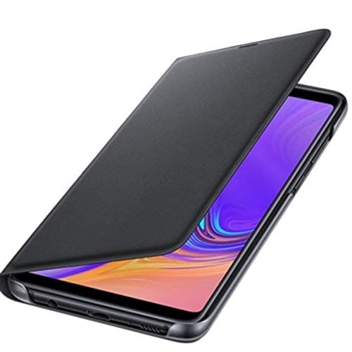 Image of Samsung Original Galaxy A9 2018 Wallet Cover Case, Black