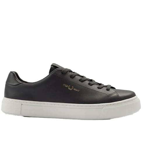 Image of Fred Perry Mens Womens Unisex B5310 B71 Leather Court Trainers Gunmetal Grey 5 UK 38 EU